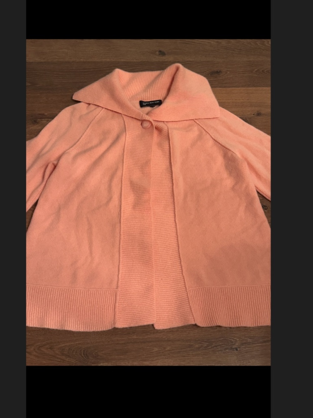 Jones New York Cashmere Cardigan sweater.